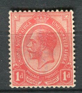 SOUTH AFRICA; 1913-20s early GV Portrait issue Mint hinged shade of 1d