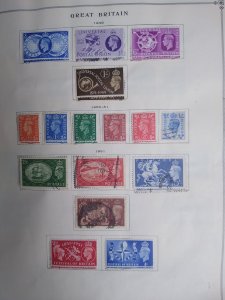 collection on pages Great Britain 1949-54 HX: CV $472