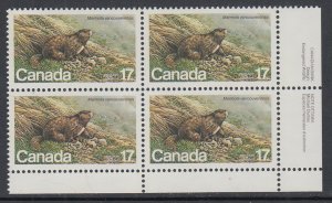 Canada 883 Inscription Plate Block MNH VF