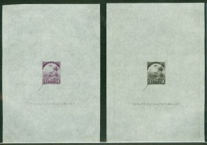 LIBERIA #21p 3¢, 1881 Designer proofs in black and purple w/defacement lines