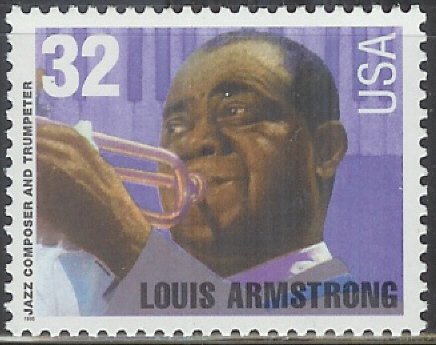 2982 Louis Armstrong F-VF MNH single