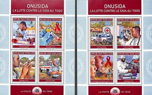 Togo 2019, ONUSIDA 2 s/s, MNH