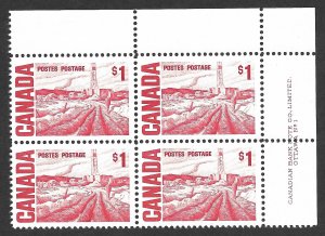 Doyle's_Stamps: MNH Canadian 1967 $1 Postage Stamp Upper PNB, Scott #465B**