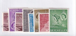 SEYCHELLES # 183-90 VF-MH HIGH VALUES CAT VALUE $85+