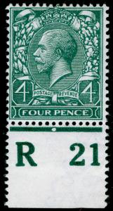 SG379 SPEC N23(4), 4d slate-green, VLH MINT. Cat £22. CONTROL R21 PERF.