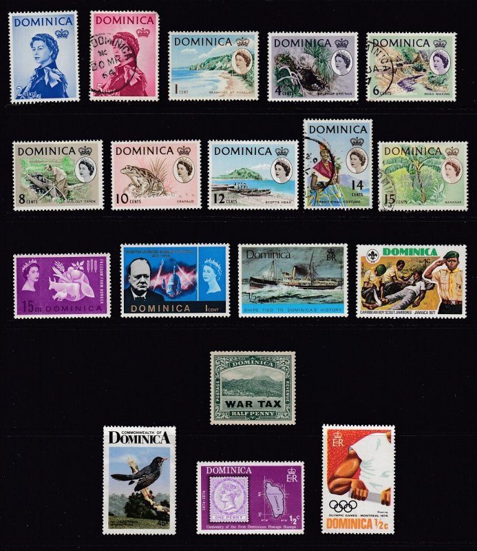 DOMINICA - 48 Different - Mostly Older/Classic Issues