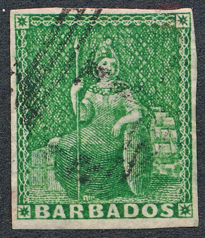 BARBADOS 5 USED, 4 MARGIN,