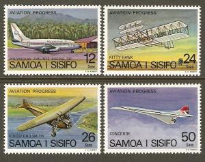 Samoa #466-9 NH Aviation Progress