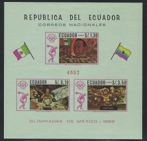 Ecuador Scott 773Df MNH! Imperforate!