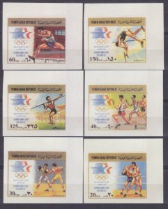 1985 Yemen YAR  1807b-1812b 1984 Olympic Games in Los Angeles  100,00 €