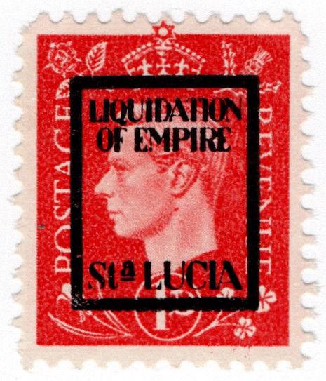 (I.B) St Lucia Cinderella : Liquidation of Empire Overprint