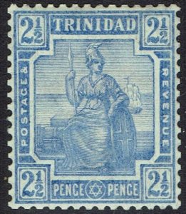 TRINIDAD 1909 BRITANNIA 2½D