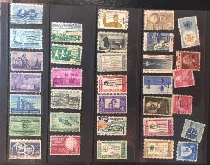 USA LOT: Bunch of stamps used - Commemoratives and Miscellaneous