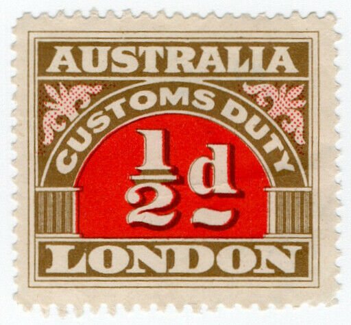 (I.B) Australia Revenue : Customs Duty ½d