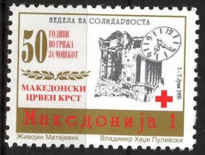 Macedonia Postal Tax Stamps 1995 Red Cross Solidarity Week  MNH**