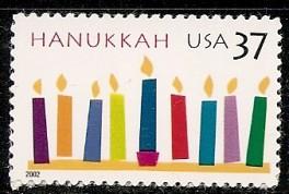 US 2002,Hannukah  37c MNH # 3672