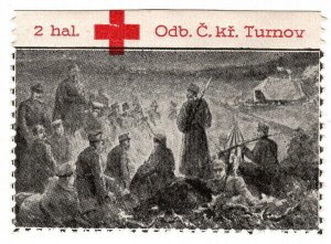 (I.B) Czechoslovakia (Great War) Cinderella : Red Cross Fund (Turnov-Turnau)