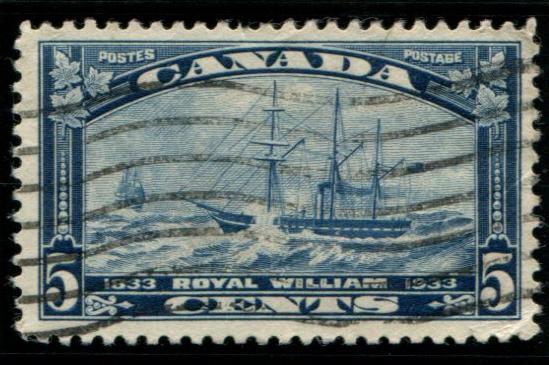 204 Canada 5c Royal William, used