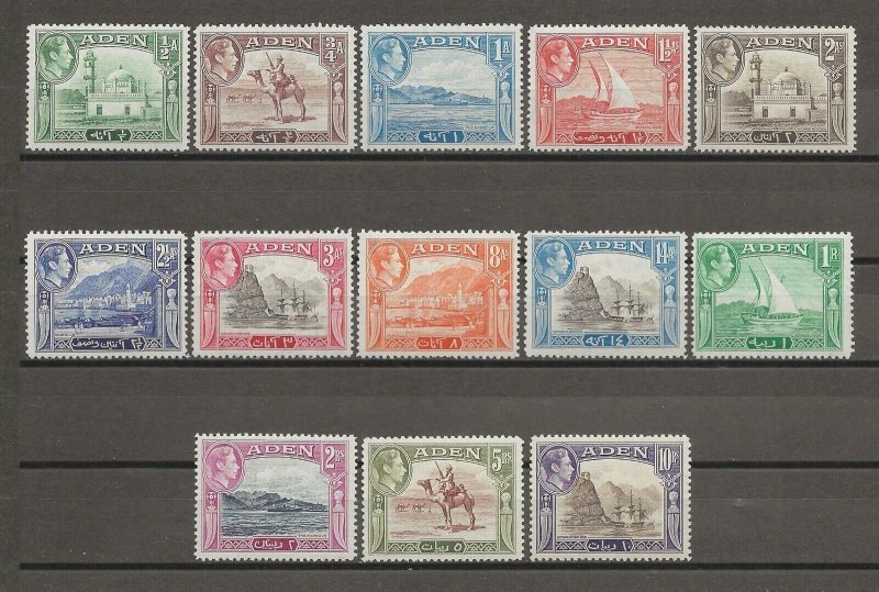 ADEN 1939/48 SG 16/27 MNH Cat £130