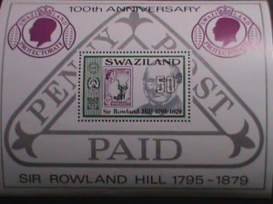 SWAZILAND-1979-SC#332  CENTENARY OF SIR ROWLAND HILL-MNH S/S-VERY FINE