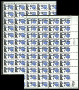 UNITED STATES (50) Complete Sheets Stamps ALL Mint Never Hinged FV=$99+