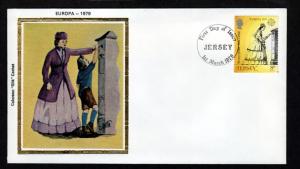 Jersey Four 1979 Colorano Silk FDC Europa!