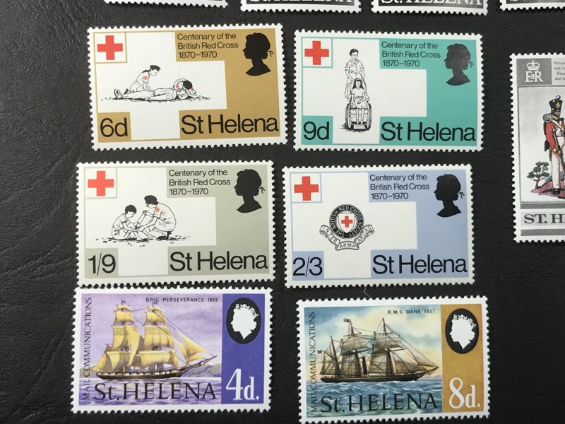 ST.HELENA # 224-243-MINT NEVER/HINGED--5 COMPLETE SETS--1969-70