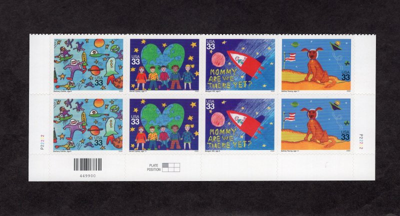 3417a Stampin' the Future, MNH Bottom PB/8