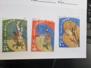 Netherlands #B653-B655 used set  2021 SCV = $1.45