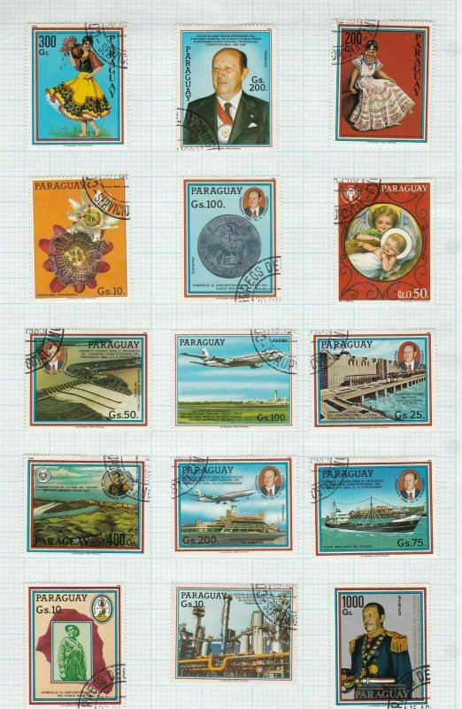 paraguay stamps page ref 18012