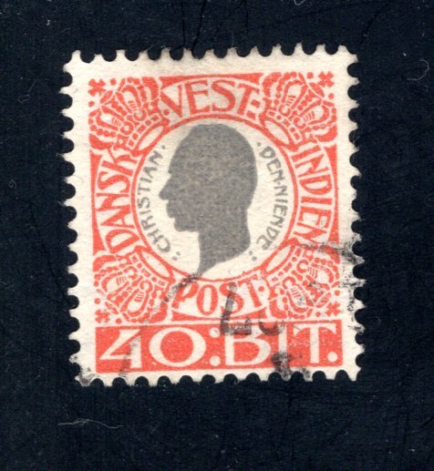 Danish West Indies #35,  F/VF,  Used,   CV $9.50 ....1630035