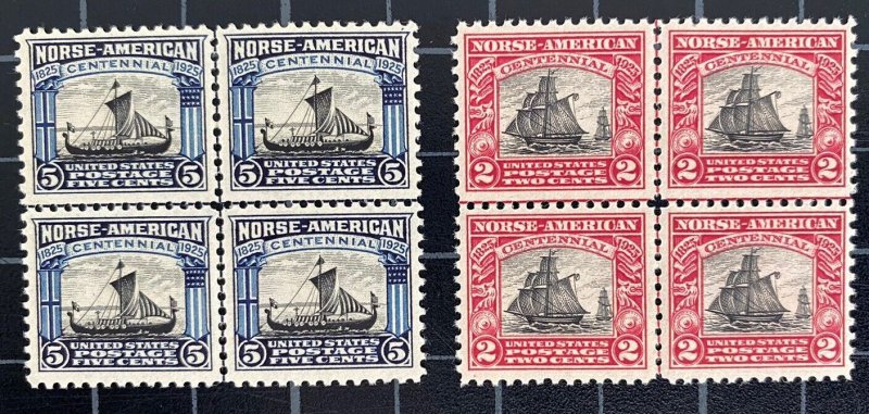 US Stamps-SC# 620 -& 621 - MOG NH - Centerline Blocks  Of 4 - CV $152.50