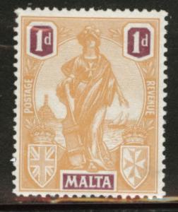 MALTA  Scott 100 MH* 1922