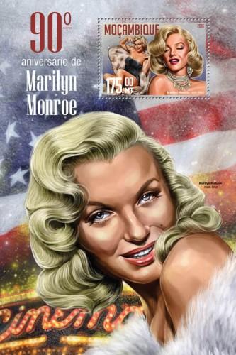 MOZAMBIQUE 2016 SHEET MARILYN MONROE