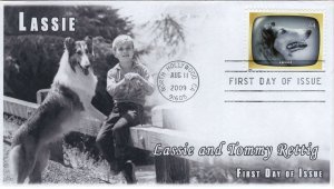 AO-4414f-3, 2009, Early TV Memories, FDC, Add-on Cachet, Standard Postmark, Lass