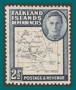 Falkland Dependencies 1949 Map, 2.5d MLH  1L13,SGG11a