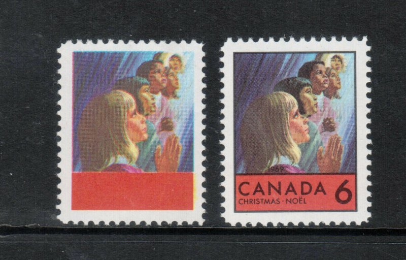 Canada #503a Extra Fine Never Hinged Black Omitted Variety **With Certificate**