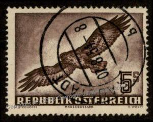 Austria Airmail Stamp Michel 986 Used 5 Schilling Birds 69711