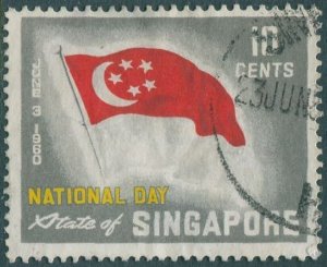 Singapore 1960 SG60 10c Flag FU