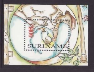 Surinam-Sc#1159- id8-unused NH sheet-Christmas-1998-