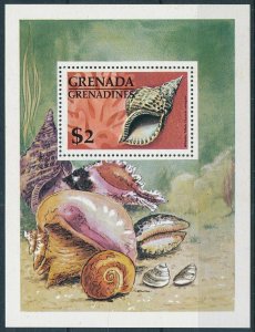 [109033] Grenada Grenadines 1976 Marine life seashells Souvenir Sheet MNH