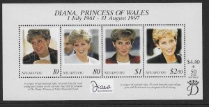 NIUAFO'OU SGMS275 1998 DIANA PRINCESS OF WALES  MNH