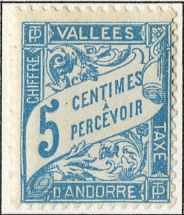 FRENCH ANDORRA J17 MH SCV $6.75 BIN $3.00 NUMERICAL