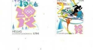 Greece - 2012 - London Olympics - Set of Two - MNH