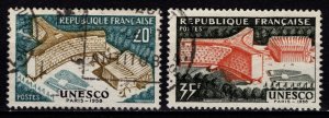 France 1958 Inaug. of UN Educational, Scientific & Cultural HQ, Set [Used]