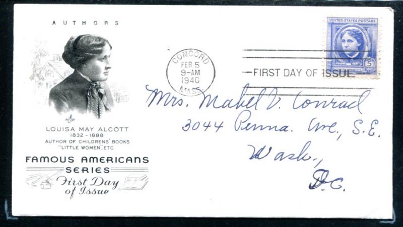 SC862 5c Louisa May Alcott Famous American Authors