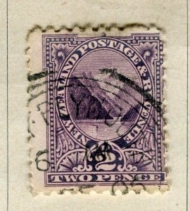 NEW ZEALAND; 1890s classic QV Pictorial issue fine used 2d. value