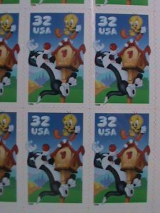 ​UNITED STATES-1998- SC#3205 ERROR SHEERT-SYLVESTER & TWEETY- NO DIE CUT-VF
