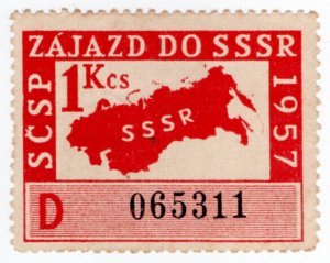 (I.B) Czechoslovakia Cinderella : Trip to Russia Fund (1957)