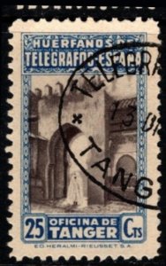 1937 Spain Cinderella 25 Centimos Home School for Orphans Postal Workers Used